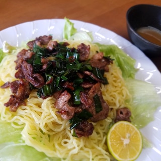 五香粉が香る!鴨肉の冷やしラーメン